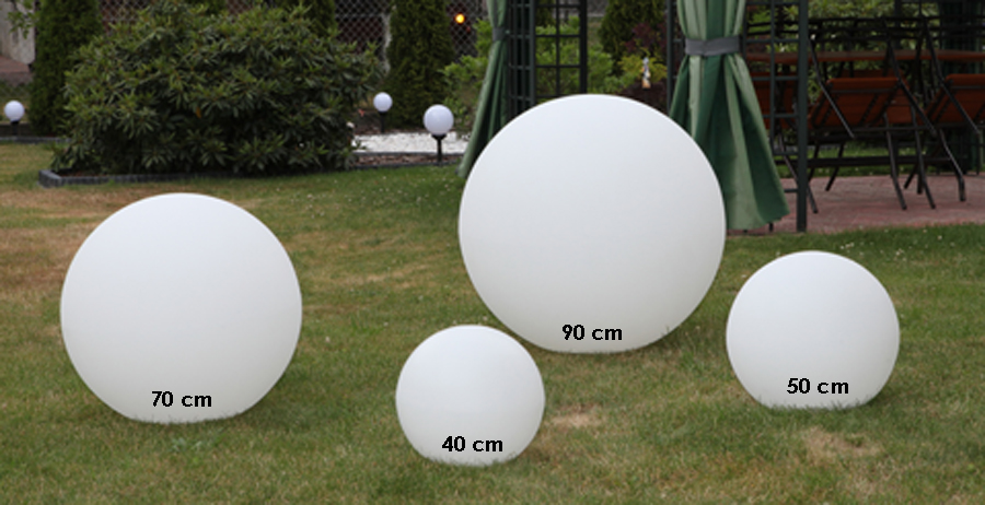 Svietidlá Vstupné Vonkajšie Największa Kula Lampa Ogrodowa 90cm