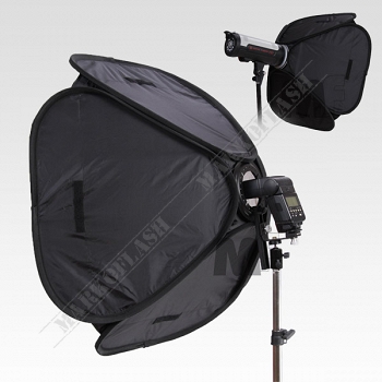 Zestaw Softbox reporterski /stud. 50x50cm + Statyw 1,8