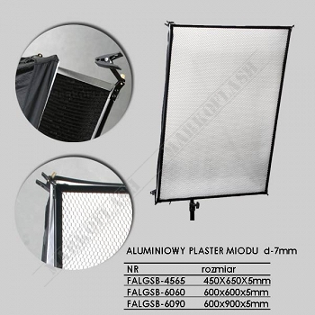 Aluminiowy plaster miodu do softboxu 60x60cm