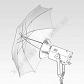 E1 Parasol transparentny biały 90 cm