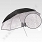 E10 Parasol srebrny 100cm wyciśnięta faktura