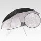 E10 Parasol srebrny 100cm wyciśnięta faktura