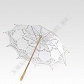 SA01 Parasolka Koronkowa 80cm
