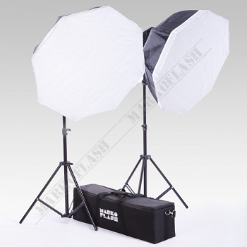 Zestaw 2x lampa RED HEAD 800W +2x softbox 80cm +2x statywy + torba