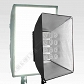 AN14 Lampa 12x 24W + softbox 60x80