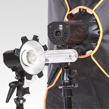 Lampa halogenowa 1000W +softbox 80x100