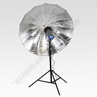 Zestaw: Apus Pro 600Ws + statyw 2,8m +  parasol 132cm