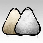 Blenda trójkątna srebrno-złota 80cm